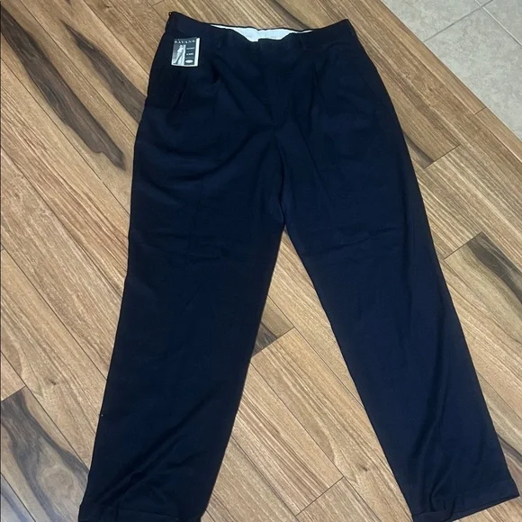 Savane Men's Dark Navy Dress Pants - Picture 6 of 6